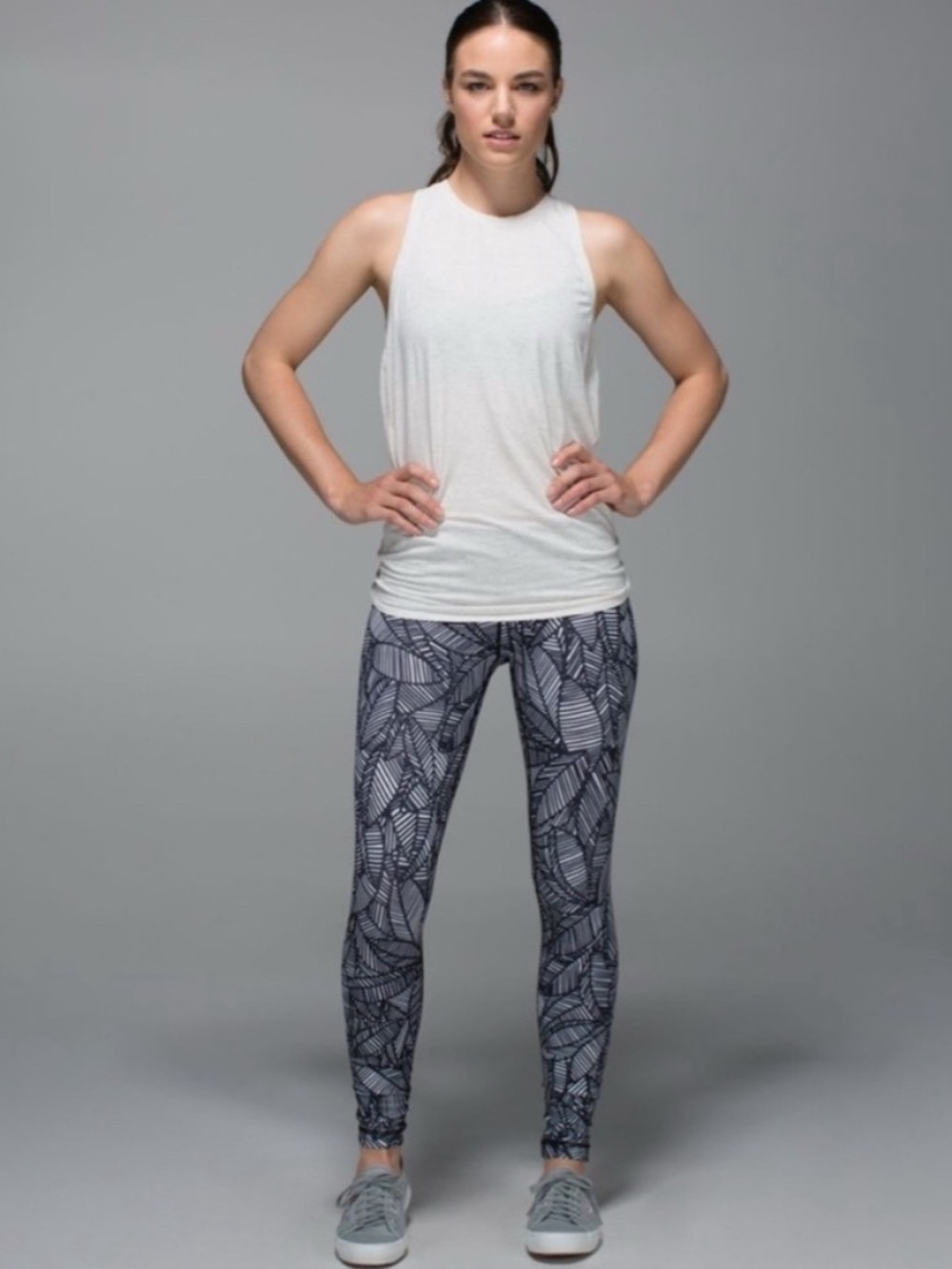 Lululemon Wunder Under Full On Luon Banana Leaf Pants